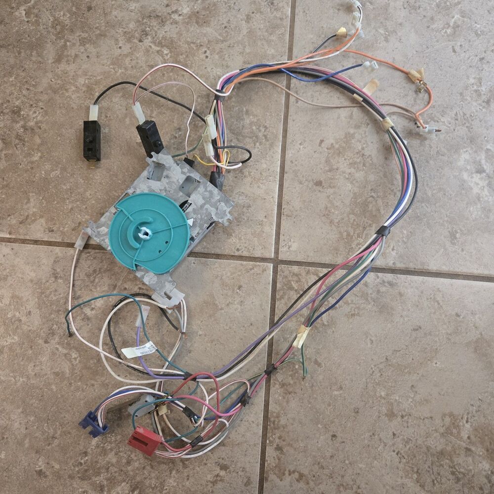 GE Dishwasher Wire Harness & Timer Control Assembly 165D5484P003 246B1252P001